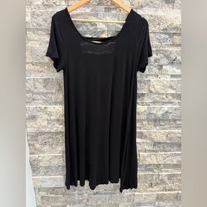 Lily Morgan Chic Black Short Sleeve Women's Top size M